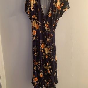 Old Navy Floral Wrap Dress